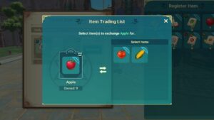 selling and buying items