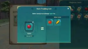 selling and buying items