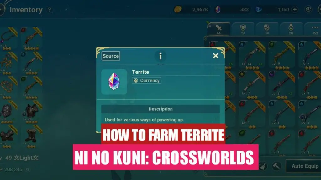 Farm Territe in Ni No Kuni Cross Worlds
