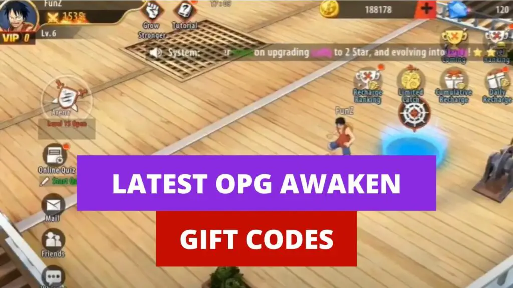 OPG Awaken Gift Codes