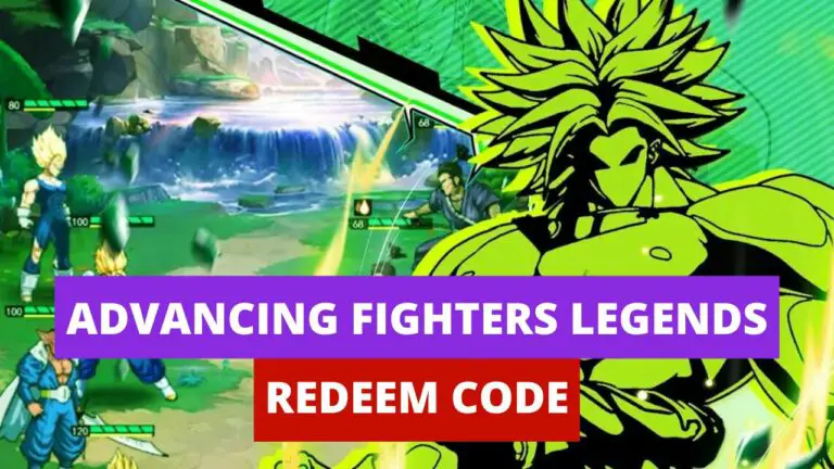 Advancing Fighters Legends Redeem Codes