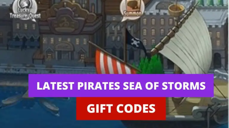 Pirate Sea of Storms Gift Codes