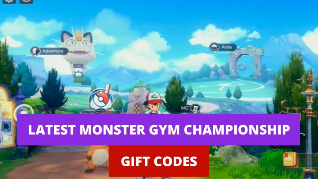 Monster Gym Championship Gift Codes