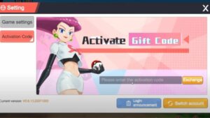 Redeem a gift code in Monster Trainer Fighting