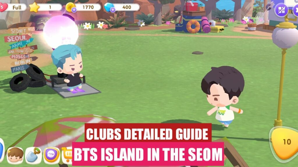 Join a Club in BTS Island in the SEOM