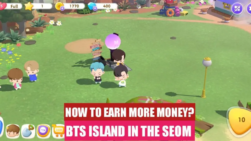 Hearts and Coins in BTS Island In The SOEM