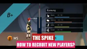 Recruit a Player in The Spike Volleyball Story