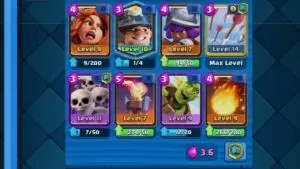 Clash Royale Arena 4 Miner control