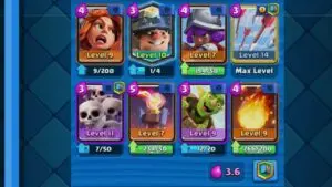 Clash Royale Arena 5 miner valk control