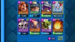 Clash Royale Arena 6 Miner control