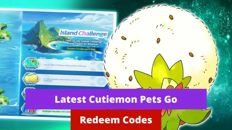Cutiemon Pets Go Redeem Codes