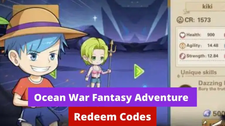 Ocean War Fantasy Adventure Redeem Codes