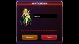 Redeem a gift code in Heroes Master