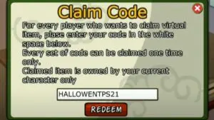 Redeem a gift code in Shinobi Warfare
