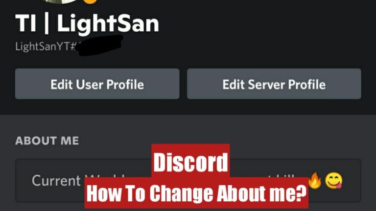 Change About Me On Discord?