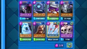 Clash Royale Arena 8 pekka wizard