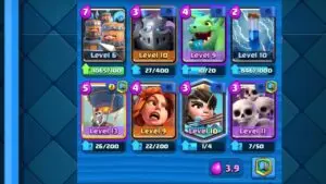 Clash Royale Arena 8 royal recuits and ballon