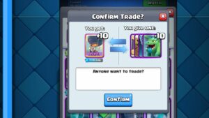 Clash royale how to initiate trade tokens