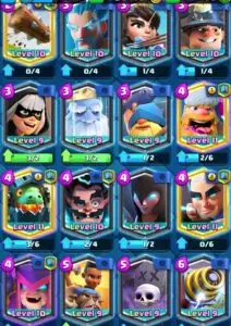 Clash royale legendary ccards