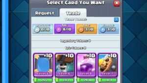 Clash royale use trade tokens