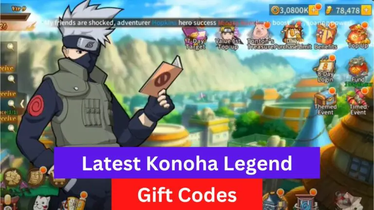 Konoha Legend Gift Codes
