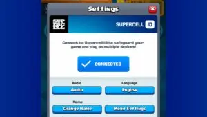 Log out and Log in again in Clash Royale