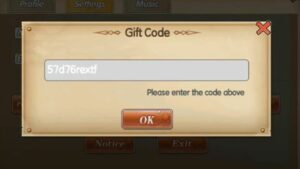 Redeem a gift code in Battle of Pirates