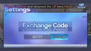 Redeem a gift code in Girl's Connect Idle RPG