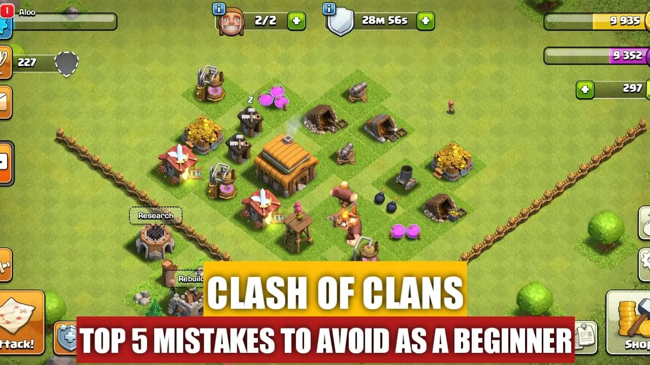 Top 5 Beginner’s Mistakes You Should Avoid in Clash of Clans