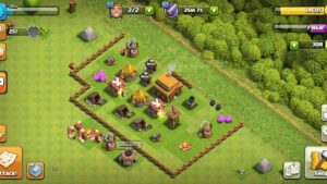 clash of clans Building Your Base in the corner