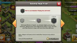 clash of clans use shield smartly