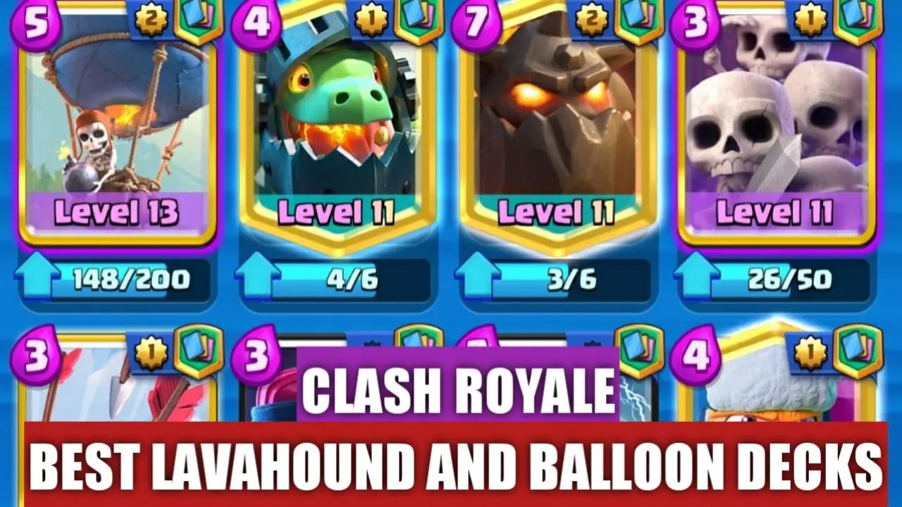 Top 5 Best Balloon and Lava Hound Deck in Clash Royale