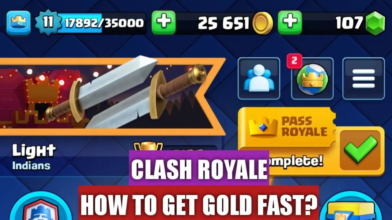 How To Get Gold Fast in Clash Royale?