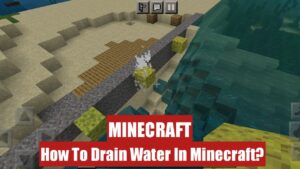 Drain Water in Minecraft