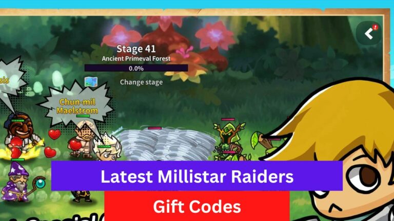 Millistar Raiders Gift Codes