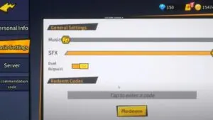 Redeem a gift code in Come Out Dragon