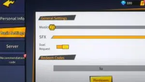Redeem a gift code in Super Legend Fierce Battle