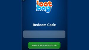 Redeem gift codes in Loot boy