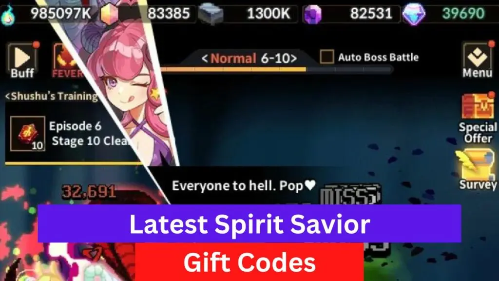 Spirit Savior Redeem Codes
