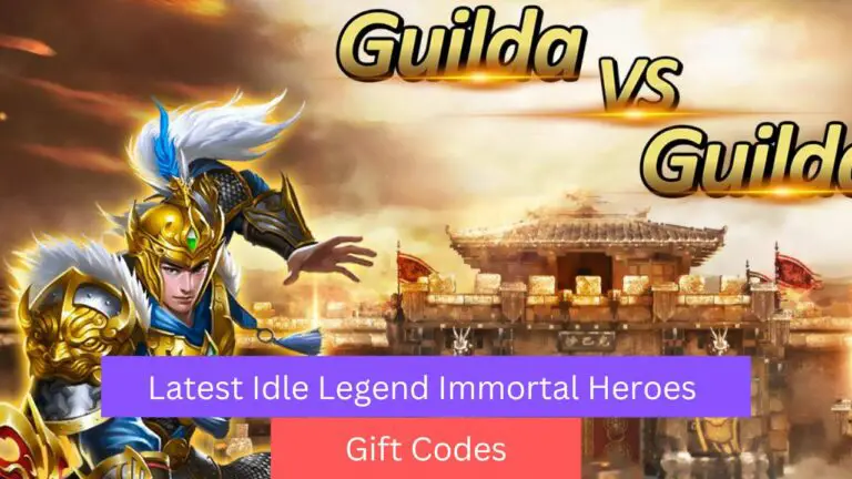 Idle Legend Immortal Heroes Gift Codes