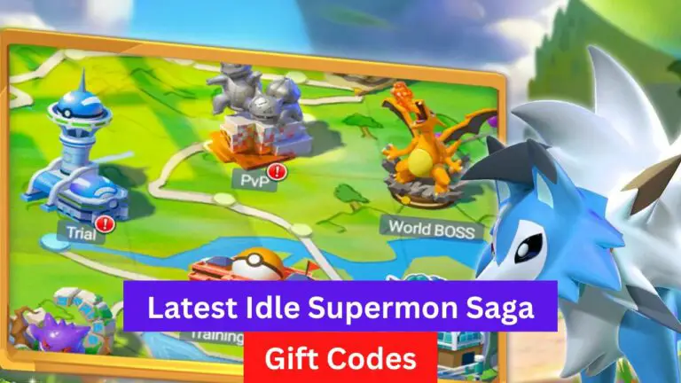 Idle Supermon Saga Gift Codes