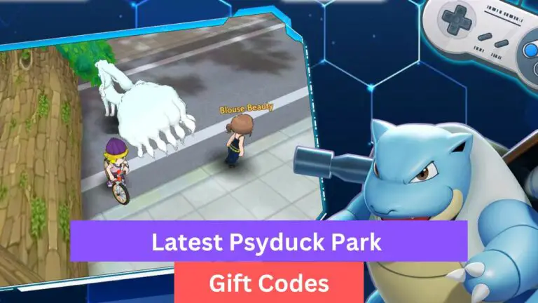 Psyduck Park Gift Codes