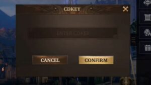 Redeem a gift code in Among Gods RPG Adventure