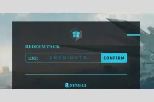 Redeem a gift code in Arknights