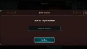 Redeem a gift code in Idle Berserker