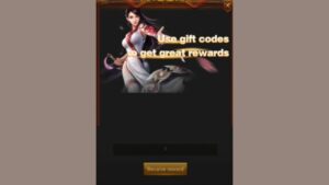 Redeem a gift code in Idle Legend Immortal Heroes