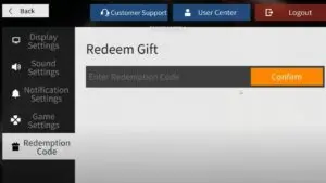 Redeem a gift code in Neural Cloud