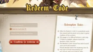 Redeem a gift code in Never After
