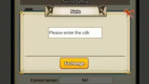Redeem a gift code in Ninja World War Assemble