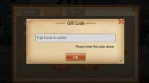 Redeem a gift code in Pirate Treasure